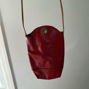 Red Leather Crossbody Bag